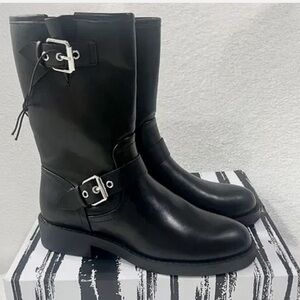 Dolce Vita Buckle Moto Boots Black NWT